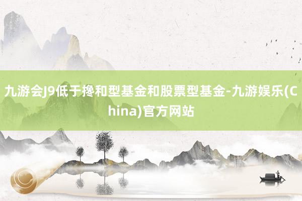 九游会J9低于搀和型基金和股票型基金-九游娱乐(China)官方网站